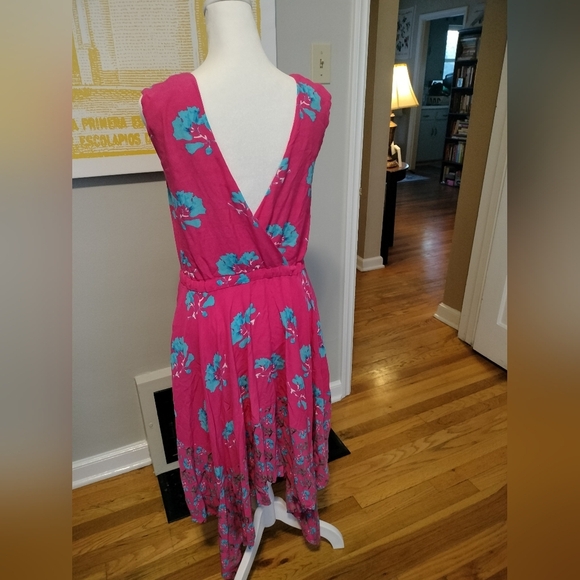 Maje Fae Whimsical Pink Floral Dress With Open Back - Picture 6 of 12